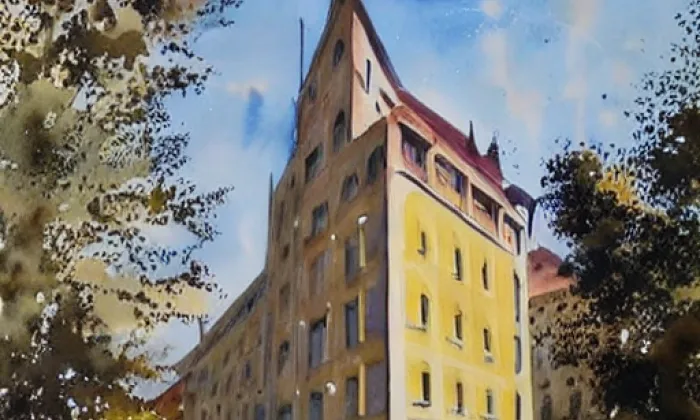 Kaple svatého Ferdinanda Kastilského – akvarel