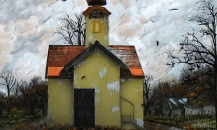 kaple svatého Jana a Pavla (Čakovice) – podzim