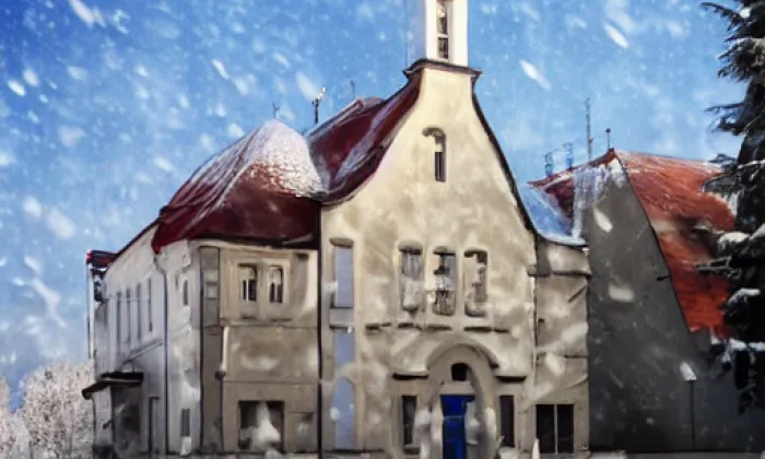 kaple svatého Jana Křtitele (Ledce) – zima