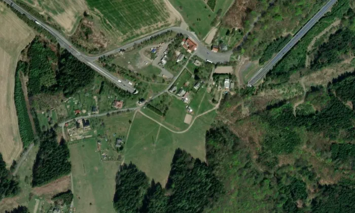 Kaple svatého Josefa – letecký pohled