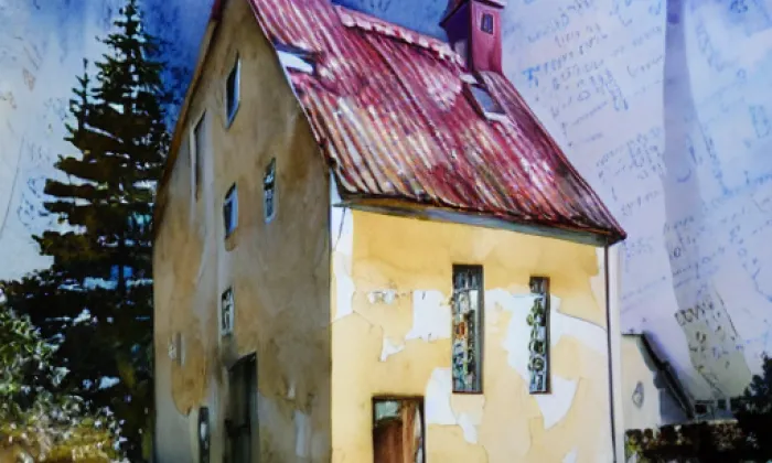 kaple svatého Josefa (Brzice) – akvarel