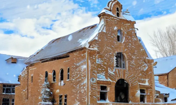 Kaple svatého Kříže (Dolní Benešov) – winter