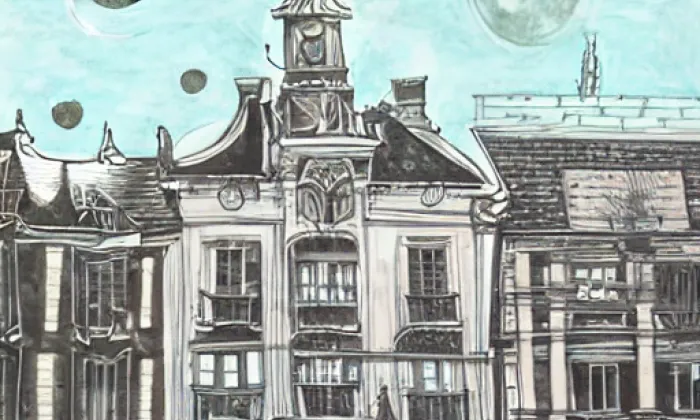 kaple svatého Kříže (Praha) – noc