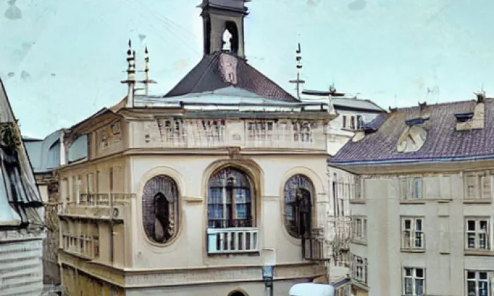 kaple svatého Kříže (Praha) – winter