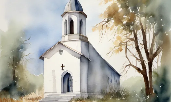 Kaple svatého Metoděje (Hodonín) – akvarel