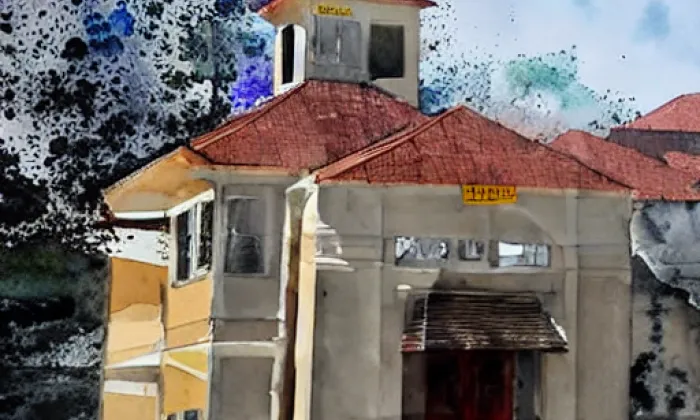 kaple svatého Michaela archanděla – akvarel