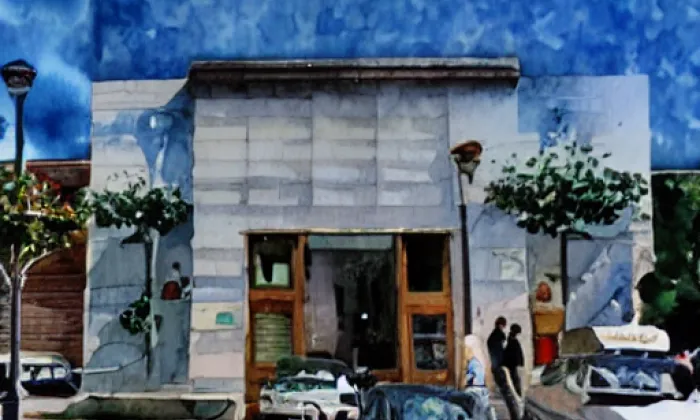 kaple svatého Václava (Krč) – akvarel