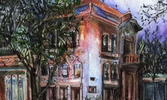 kaple svatého Václava (Troja) – noc