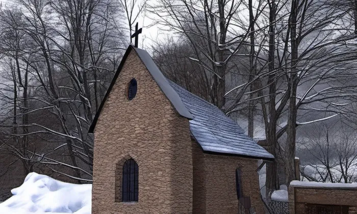 kaple svatého Václava (Víchová nad Jizerou) – winter