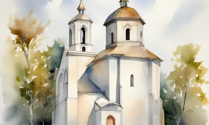 kaple svatého Václava (Znojmo) – akvarel