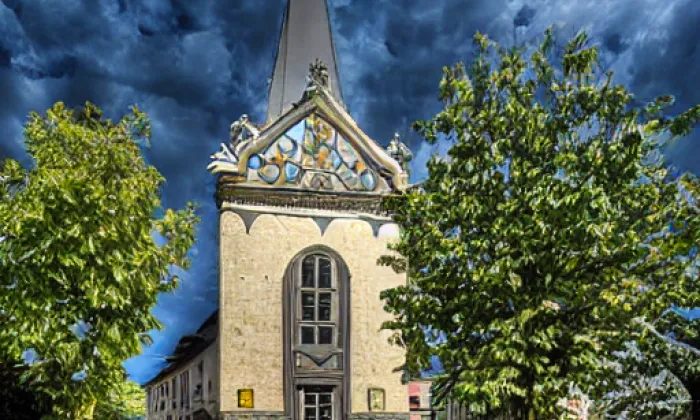 kaple Tří otců v Mikulášovicích – iluminace