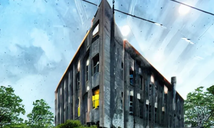 kaple v Chebzí – noc