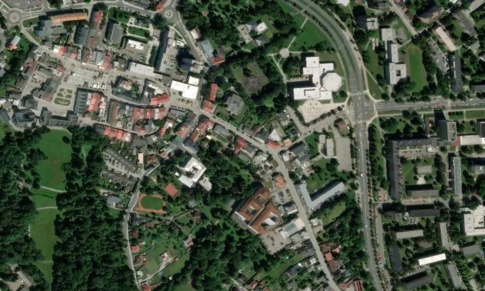 Kaple ve Fryštátě (1000131338) – letecký pohled
