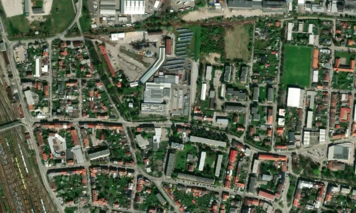 Kaplička poutní cesty České Budějovice – Dobrá Voda – letecký pohled