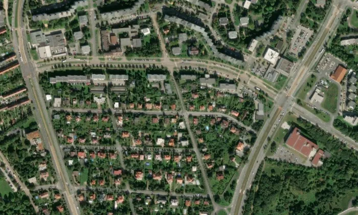 Karoliny Světlé 21 – letecký pohled