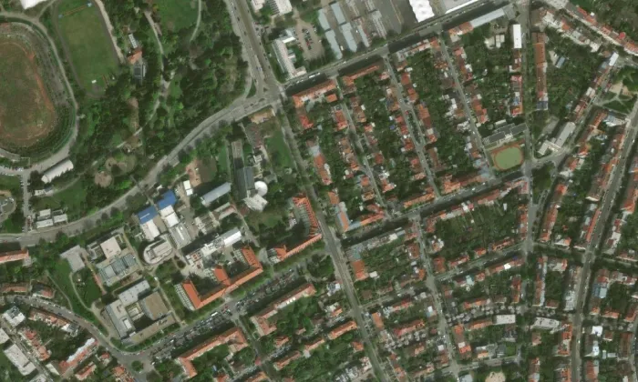 Kavárna Era – letecký pohled