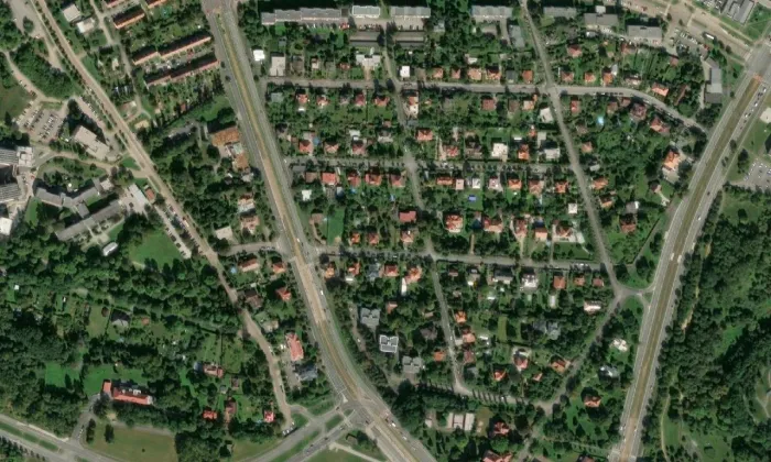 Kestřánkova vila Marie – letecký pohled
