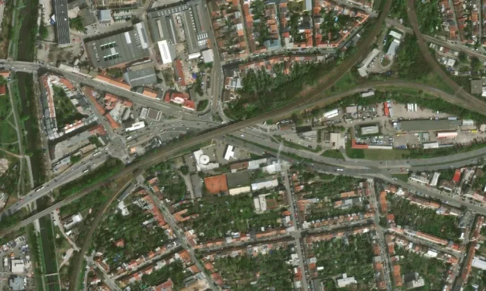 Kino Avia – letecký pohled