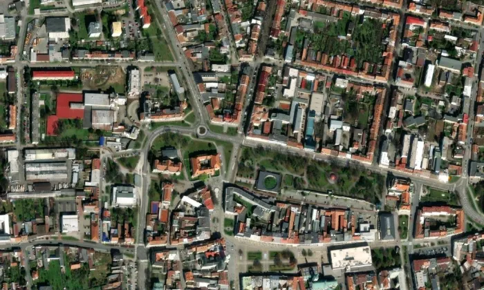 Kino Metro 70 – letecký pohled