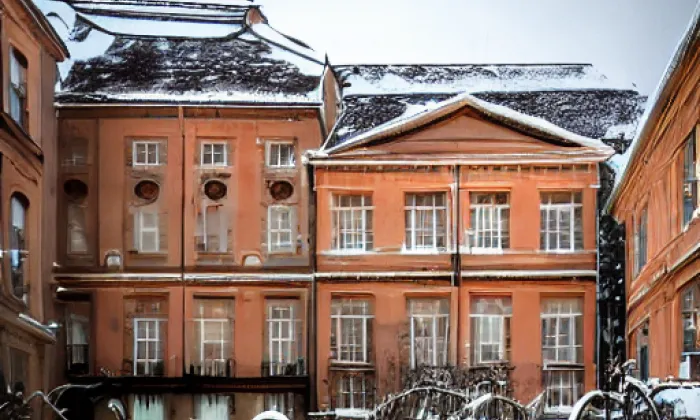 Klášter augustiniánů kanovníků na Karlově – winter