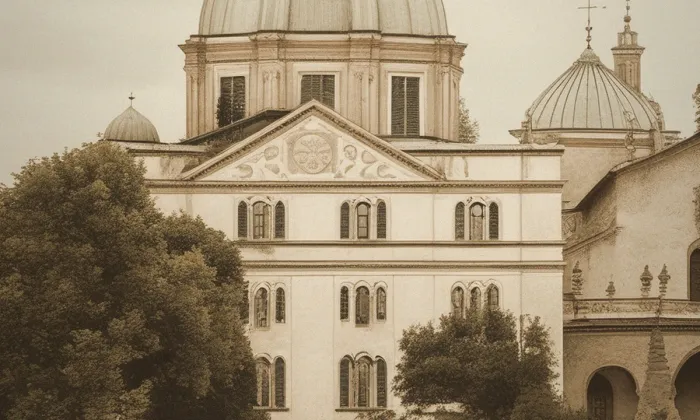Klášter křižovníků s červenou hvězdou na Starém Městě v Praze – historical