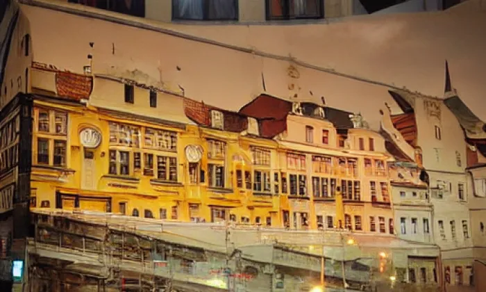 Klášter Nížkov – noc