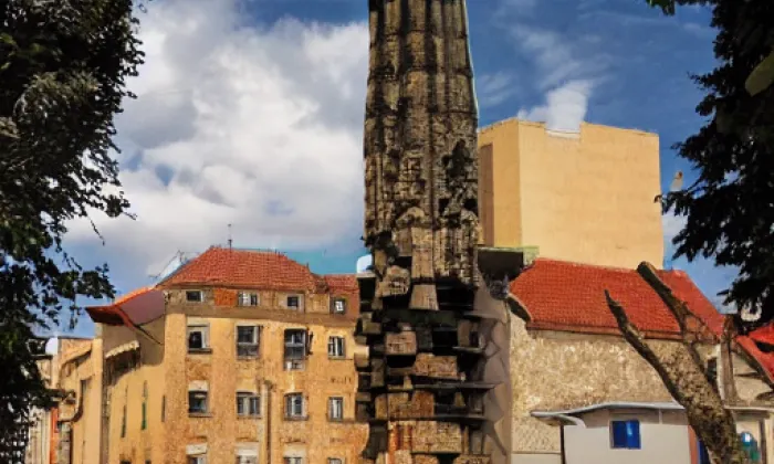 Klášter Oslavany – akvarel