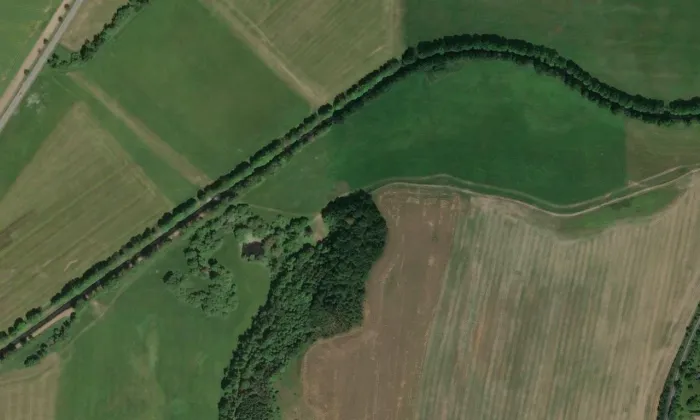 Kokšín – letecký pohled