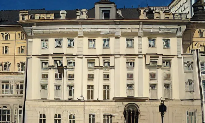 Kolowratský palác ve Sněmovní – akvarel