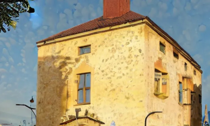 Komenda Bílina – akvarel