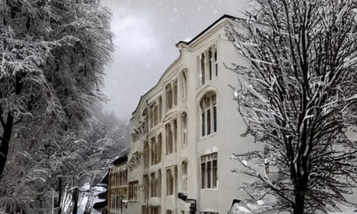 kostel Archanděla Michaela (Andělská Hora) – winter