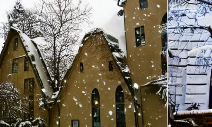 Kostel Archanděla Michaela (Meclov) – winter