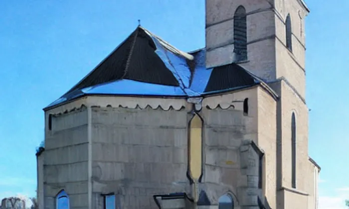 Kostel Archanděla Michaela (Moravský Kočov) – noc