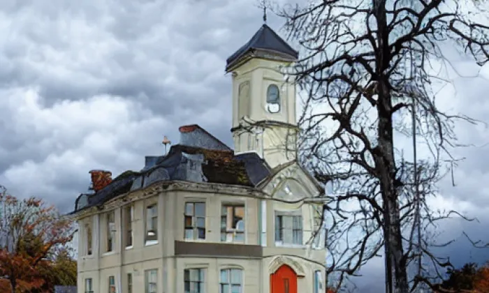 Kostel Archanděla Michaela (Skryje) – autumn