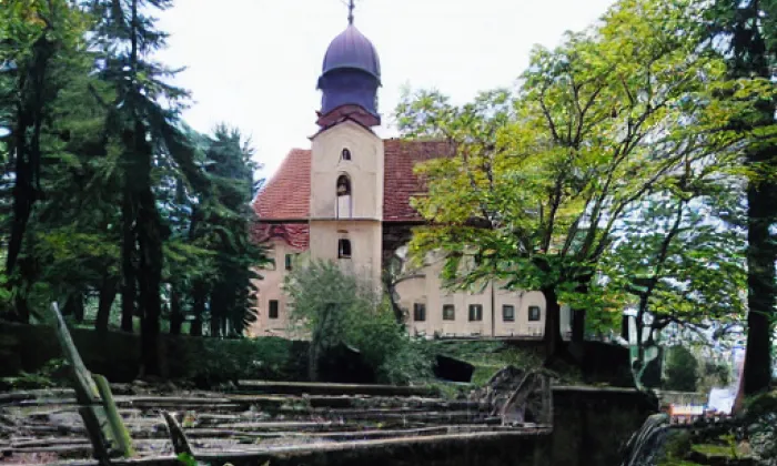 kostel Božího Těla (Jílové u Prahy) – léto