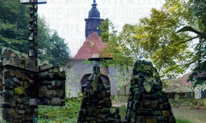 kostel Božího Těla (Jílové u Prahy) – zima