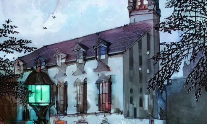 kostel Božského srdce Páně (Malý Beranov) – noc