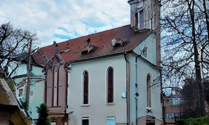 kostel Božského srdce Páně (Malý Beranov) – léto