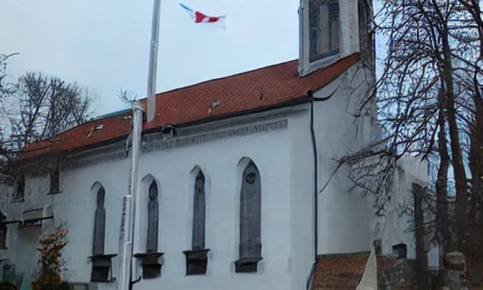 kostel Božského srdce Páně (Malý Beranov) – zima