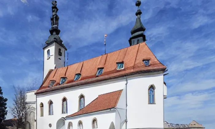 kostel Jména Panny Marie (Březí) – akvarel