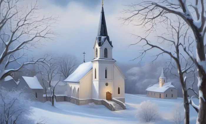 kostel Jména Panny Marie (Rejvíz) – winter