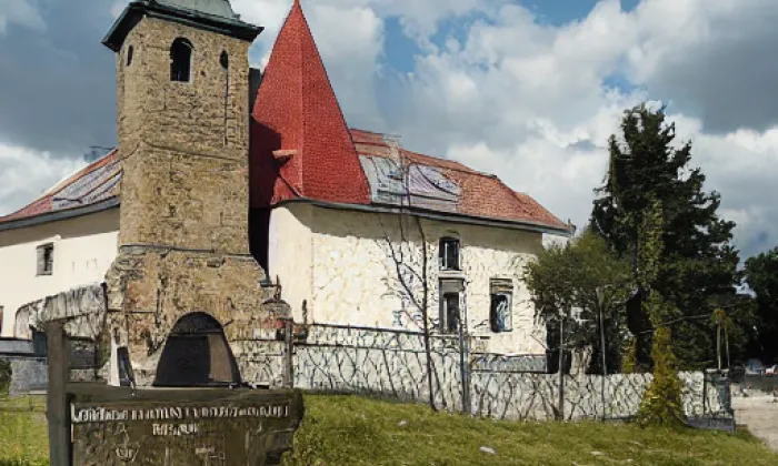 kostel kláštera Koruny Panny Marie – jaro