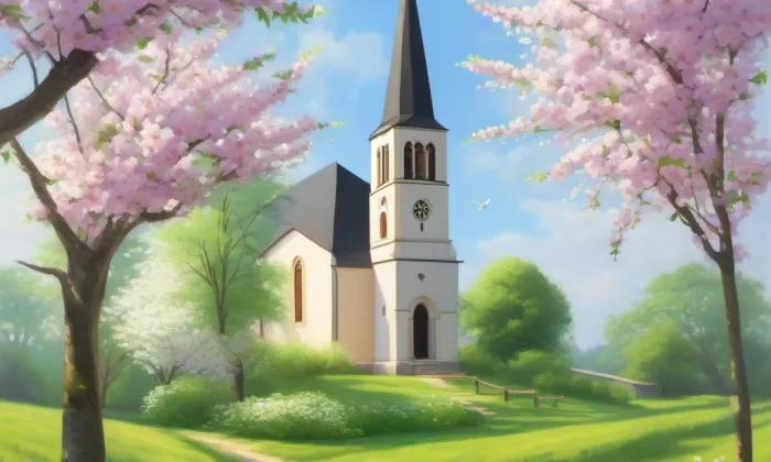 kostel Matky Boží – spring