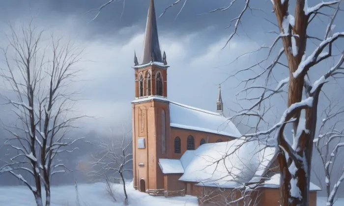 kostel Matky Boží – winter