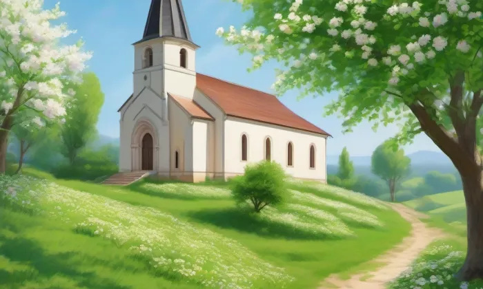 kostel Matky Boží Na Náměti – spring