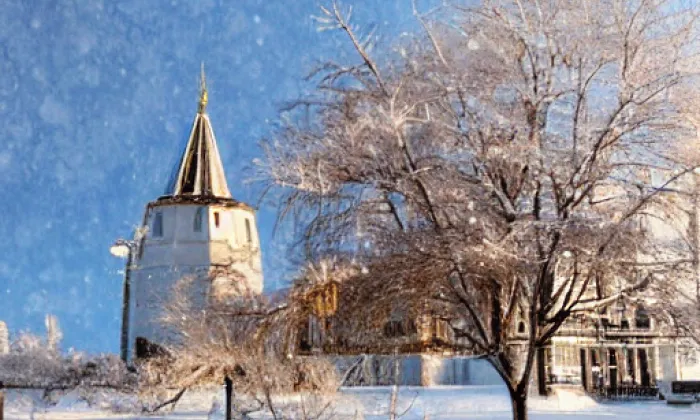 kostel Matky Boží v Telči – winter