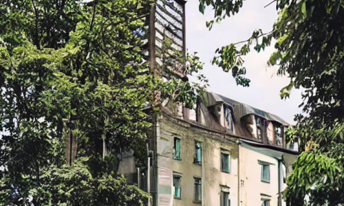 kostel Nalezení svatého Kříže (Korkusova Huť) – noc