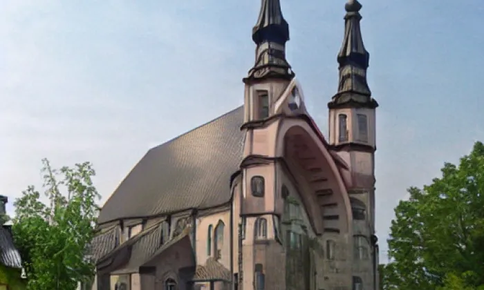 Kostel Nalezení svatého Kříže (Litomyšl-Město) – noc