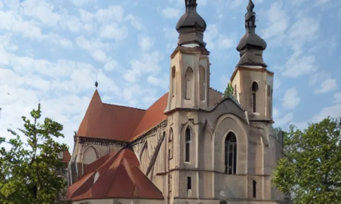 Kostel Nalezení svatého Kříže (Litomyšl-Město) – zima