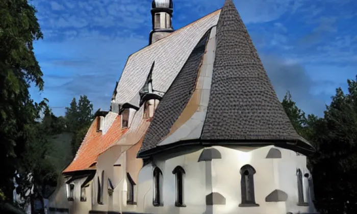 kostel Nalezení svatého Kříže (Předměstí) – zima
